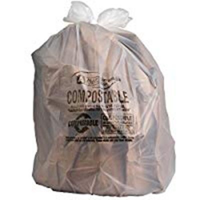 Biologisch abbaubare Einwegbeutel Oilproof, biologisch abbaubare Plastiktaschen für Lebensmittelabfälle