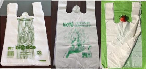 Soem-Maisstärke-biologisch abbaubare Taschen-Supermarkt-Einkaufstaschen