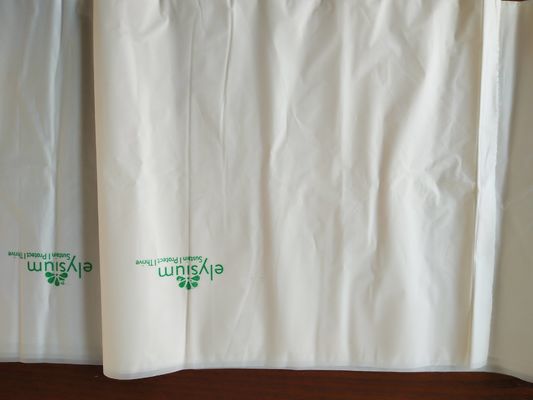 Weiße organische biologisch abbaubare Abfall-Taschen 70 x 110/60 x 80 cm mit Drucken