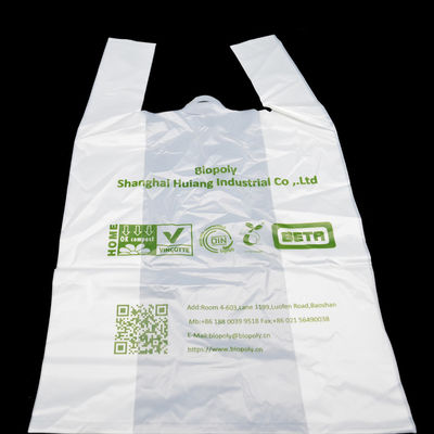 PBAT-PET biologisch abbaubares Gemüse sackt kompostierbare Taschen der Maisstärke-13mic ein