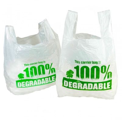 Bequeme biologisch abbaubare Abfall-Taschen, Wegwerfkompost sackt den 1 oder 2 Seiten-Druck ein