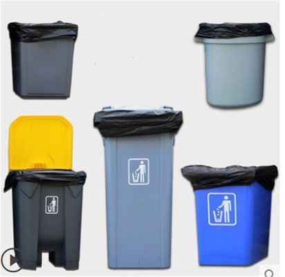 Schwarze biologisch abbaubare Abfall-Taschen/biologisch abbaubarer Mülleimer sackt annehmbares Soem ein