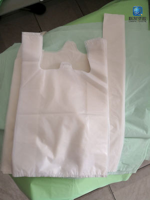 Biologisch abbaubare Plastikt-shirt Tasche kompostierbares 11micron 200mic